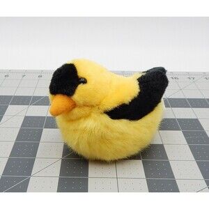 Wild Republic Audubon Birds Chirping Plush American Goldfinch Backyard Series 1
